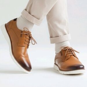 Elegant Brown Leather Derby Shoes